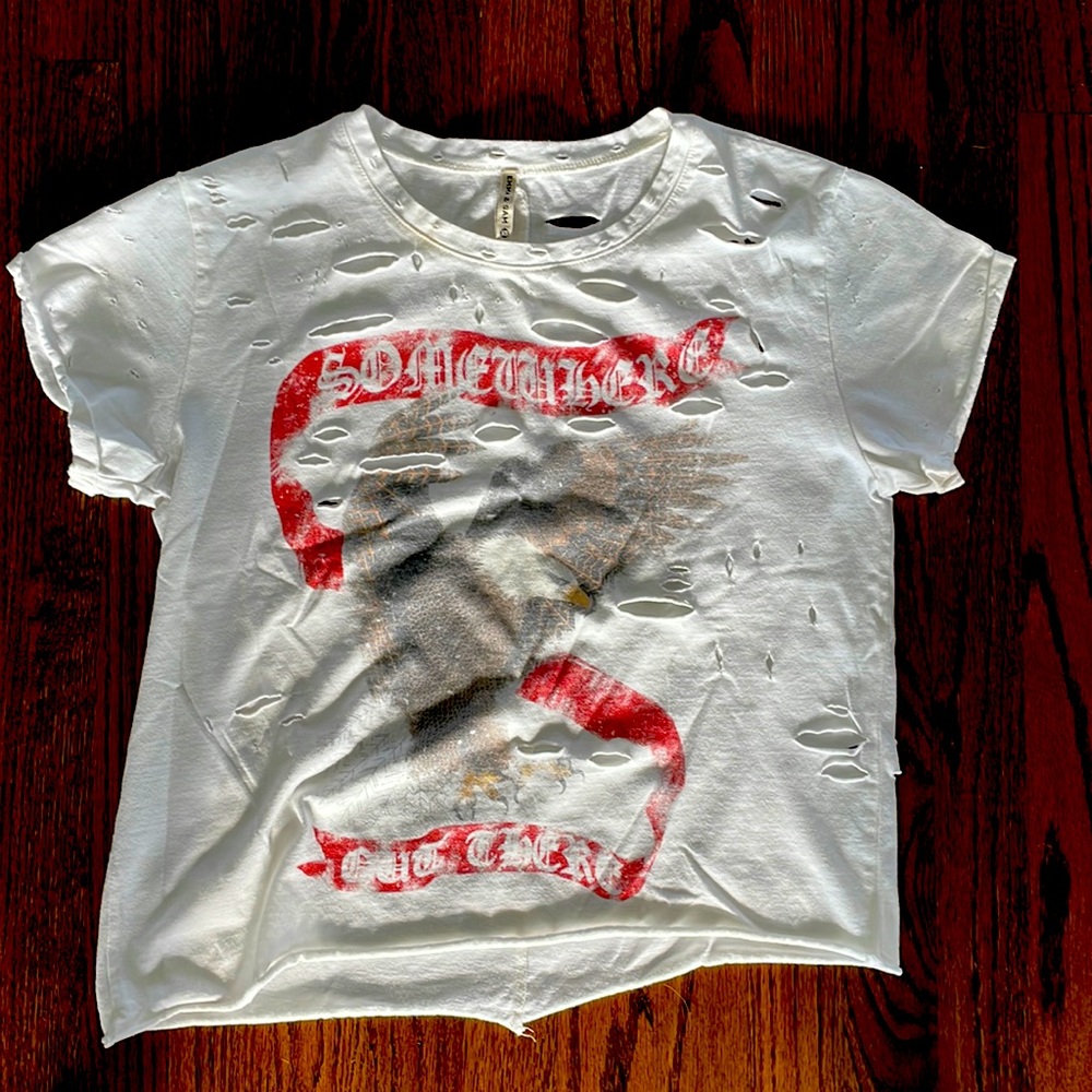 Emma & Sam cropped tee eagle